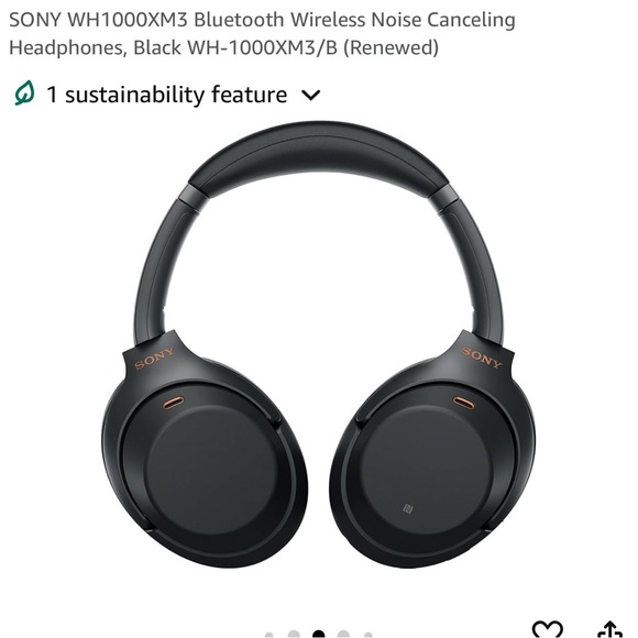 Sony WH1000XM3 Black Bluetooth Wireless Noise Canceling Sony WH1000XM3 Black Bluetooth Wireless Noise Canceling